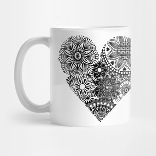 Heart mandala Mug